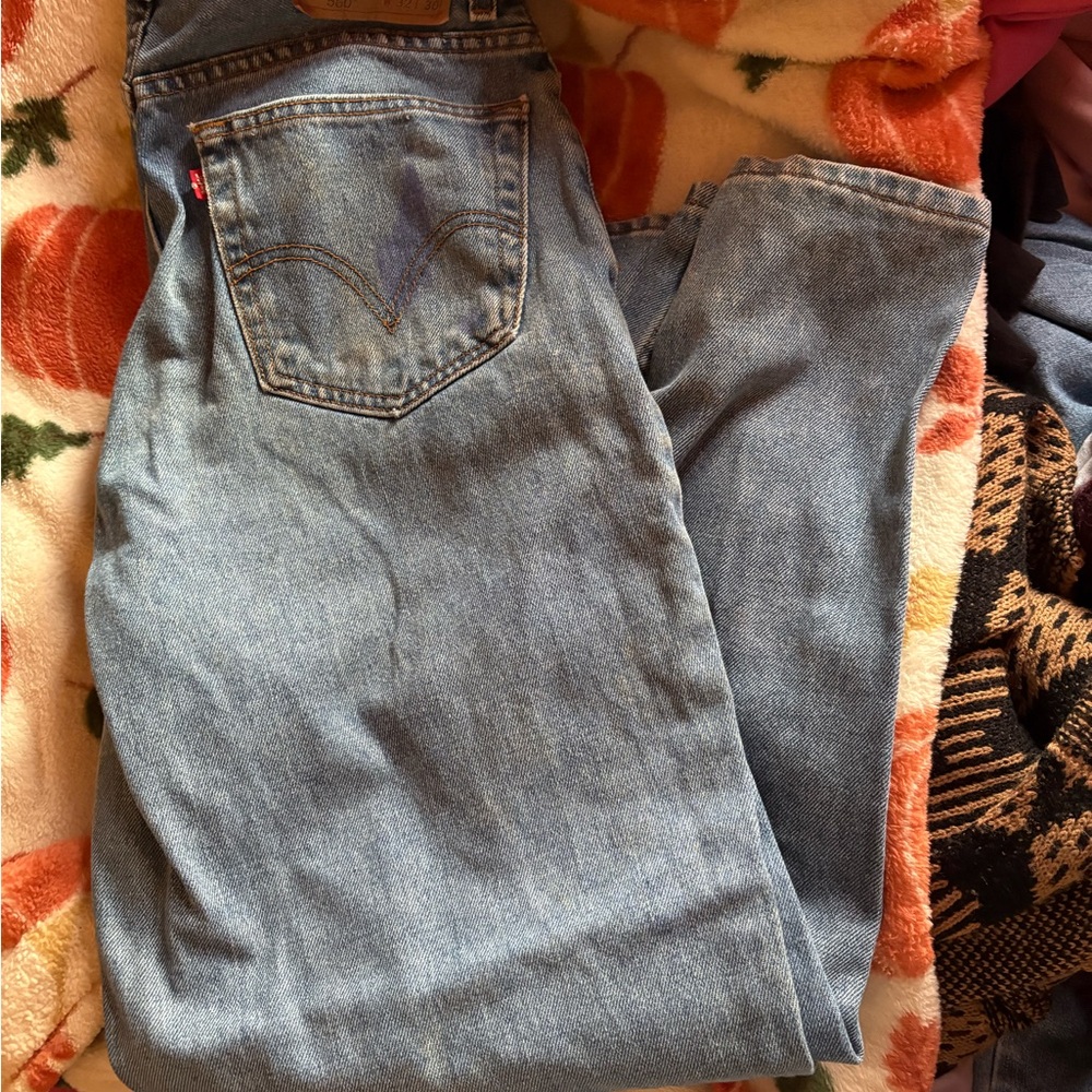 Levi's Men’s Light Blue Straight Leg Jeans